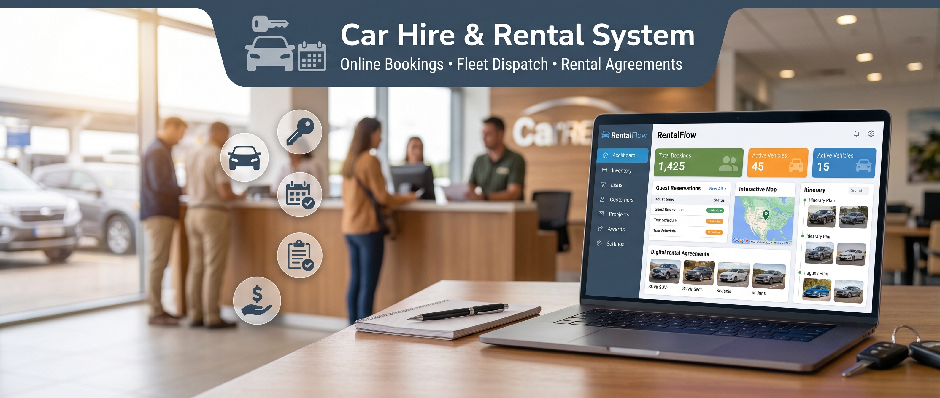 Car Hire & Rental Management System