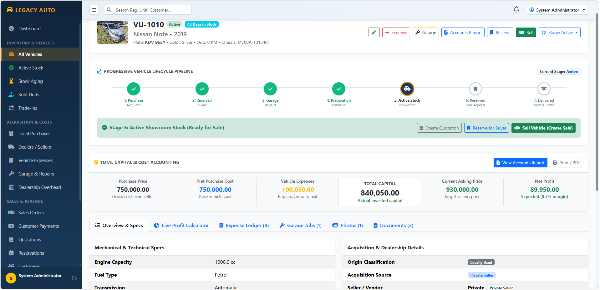 Car Dealership & Inventory Management System screenshot 2